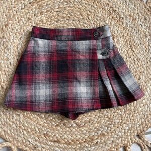 Zara Plaid Skort